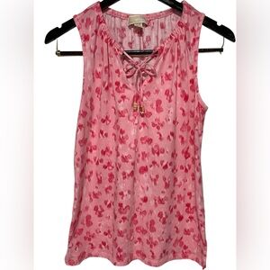 Michael Kors Pink Printed Sleeveless Top - Women’s Size Small